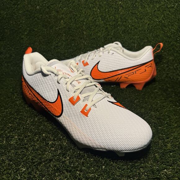 Size 12 - Nike Vapor Edge Speed 360 2 White Orange FQ4045-100 Cleats - Picture 1 of 7